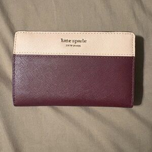 Kate Spade Plum and Beige Wallet